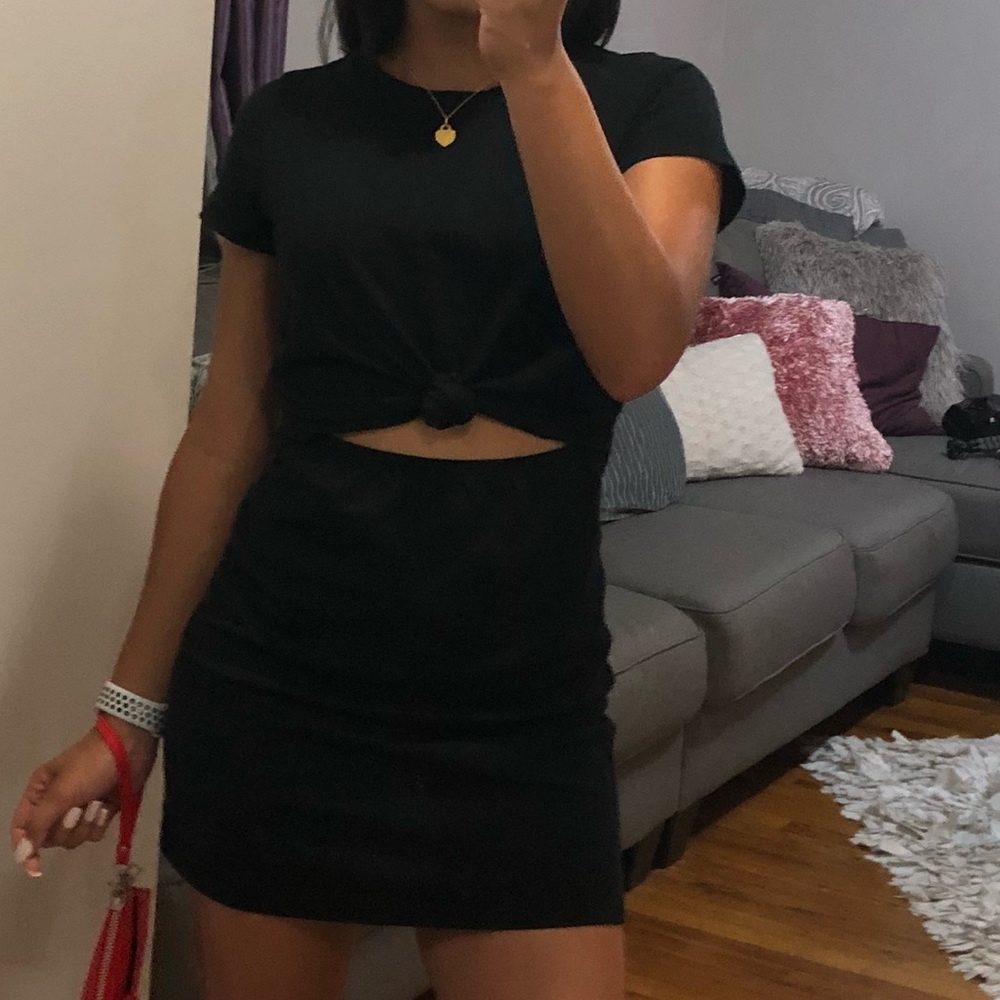 Cut out T-shirt dress